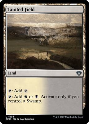 Tainted Field card from Commander Masters