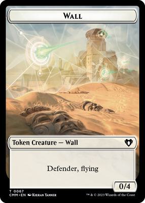 Wall // Kor Ally Double-Sided Token card from Commander Masters