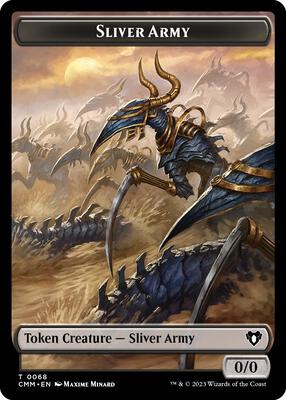 Sliver Army // Sliver Double-Sided Token card from Commander Masters