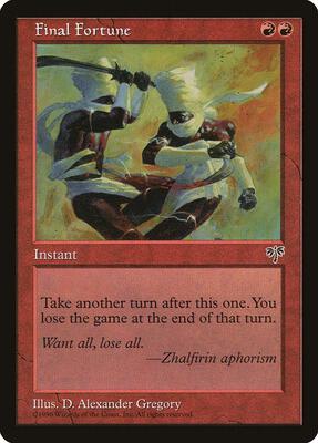 Final Fortune card from Mirage