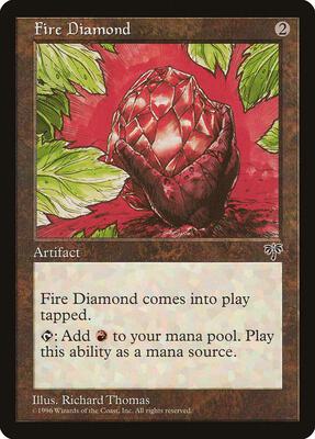 Fire Diamond card from Mirage