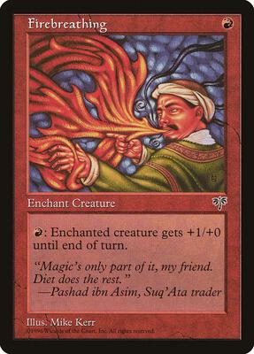 Firebreathing card from Mirage