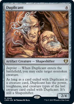 Duplicant card from Commander Masters
