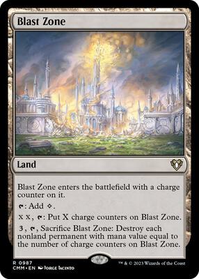 Blast Zone card from Commander Masters