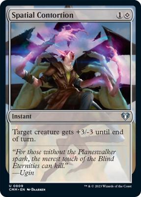 Spatial Contortion card from Commander Masters