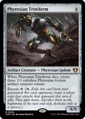 Phyrexian Triniform card from Commander Masters