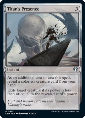 Titan's Presence card from Commander Masters