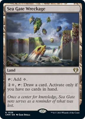 Sea Gate Wreckage card from Commander Masters