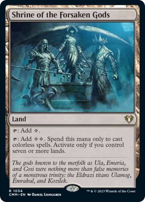 Shrine of the Forsaken Gods card from Commander Masters