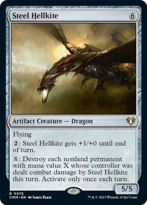 Steel Hellkite card from Commander Masters