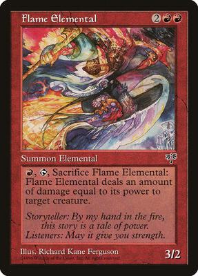 Flame Elemental card from Mirage