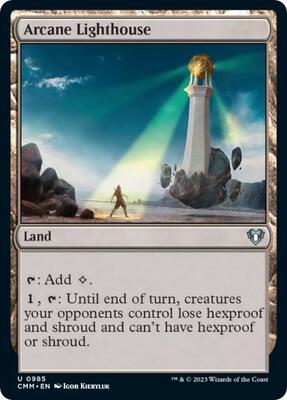 Arcane Lighthouse card from Commander Masters