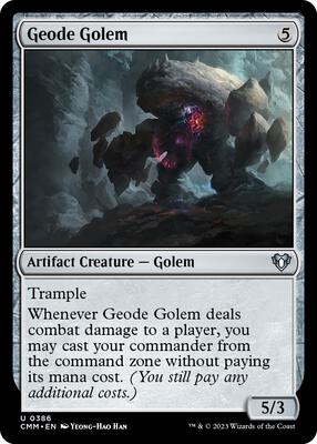 Geode Golem card from Commander Masters