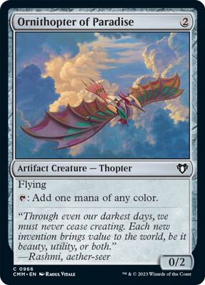 Ornithopter of Paradise card from Commander Masters