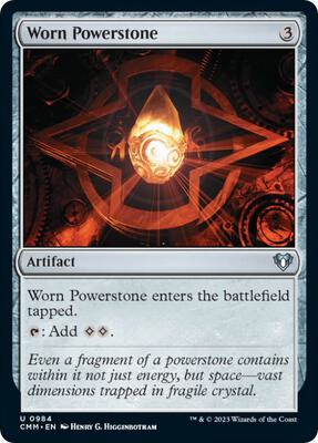 Worn Powerstone card from Commander Masters