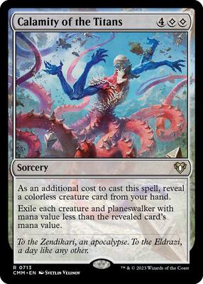 Calamity of the Titans card from Commander Masters