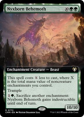 Nyxborn Behemoth (Extended Art) card from Commander Masters