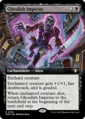 Ghoulish Impetus (Extended Art) card from Commander Masters