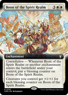 Boon of the Spirit Realm (Extended Art) card from Commander Masters