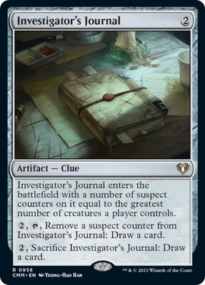 Investigator's Journal card from Commander Masters