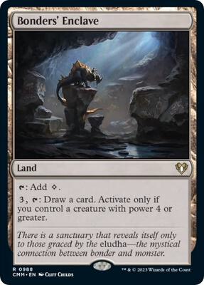 Bonders' Enclave card from Commander Masters