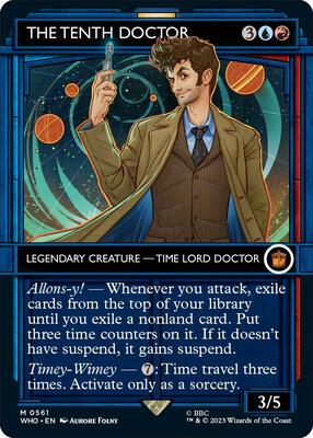 The Tenth Doctor (Showcase) card from Universes Beyond: Doctor Who