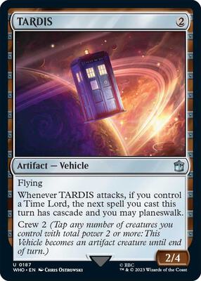 TARDIS card from Universes Beyond: Doctor Who