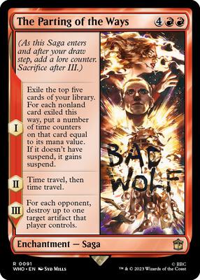 The Parting of the Ways card from Universes Beyond: Doctor Who