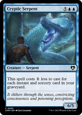 Cryptic Serpent card from Commander Masters