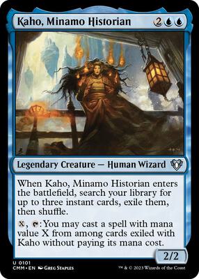 Kaho, Minamo Historian card from Commander Masters