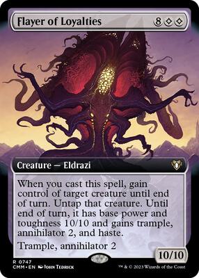 Flayer of Loyalties (Extended Art) card from Commander Masters