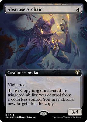 Abstruse Archaic (Extended Art) card from Commander Masters
