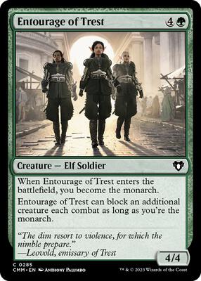 Entourage of Trest card from Commander Masters