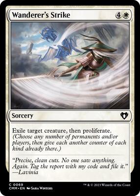 Wanderer's Strike card from Commander Masters