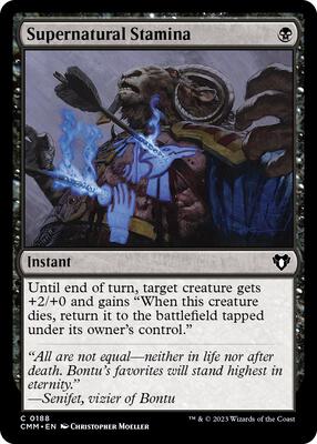 Supernatural Stamina card from Commander Masters