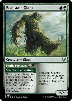 Beanstalk Giant card from Commander Masters