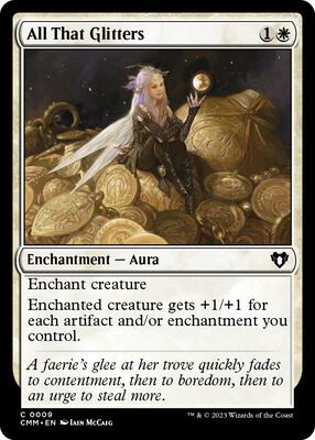 All That Glitters card from Commander Masters