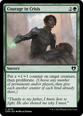 Courage in Crisis card from Commander Masters