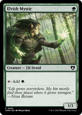 Elvish Mystic card from Commander Masters