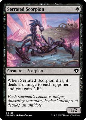 Serrated Scorpion card from Commander Masters