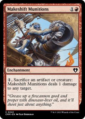 Makeshift Munitions card from Commander Masters