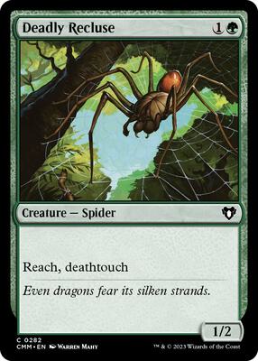 Deadly Recluse card from Commander Masters