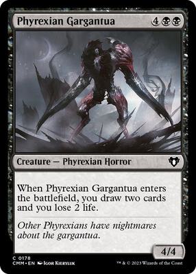 Phyrexian Gargantua card from Commander Masters