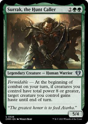 Surrak, the Hunt Caller card from Commander Masters