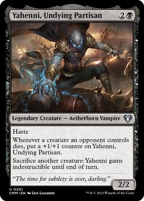 Yahenni, Undying Partisan card from Commander Masters