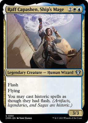 Raff Capashen, Ship's Mage card from Commander Masters