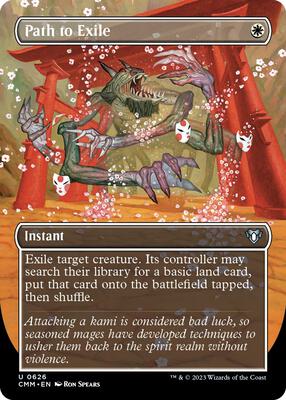 Path to Exile (Borderless) card from Commander Masters
