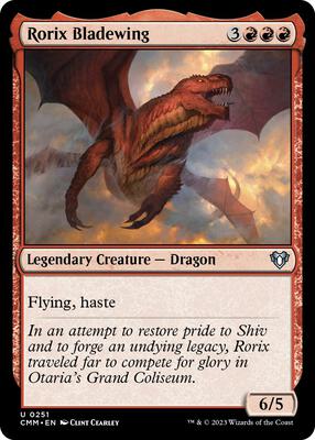 Rorix Bladewing card from Commander Masters