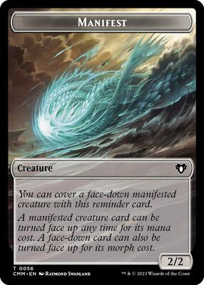 Manifest // Phyrexian Germ Double-Sided Token card from Commander Masters