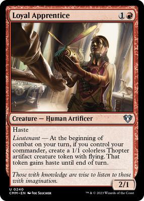 Loyal Apprentice card from Commander Masters
